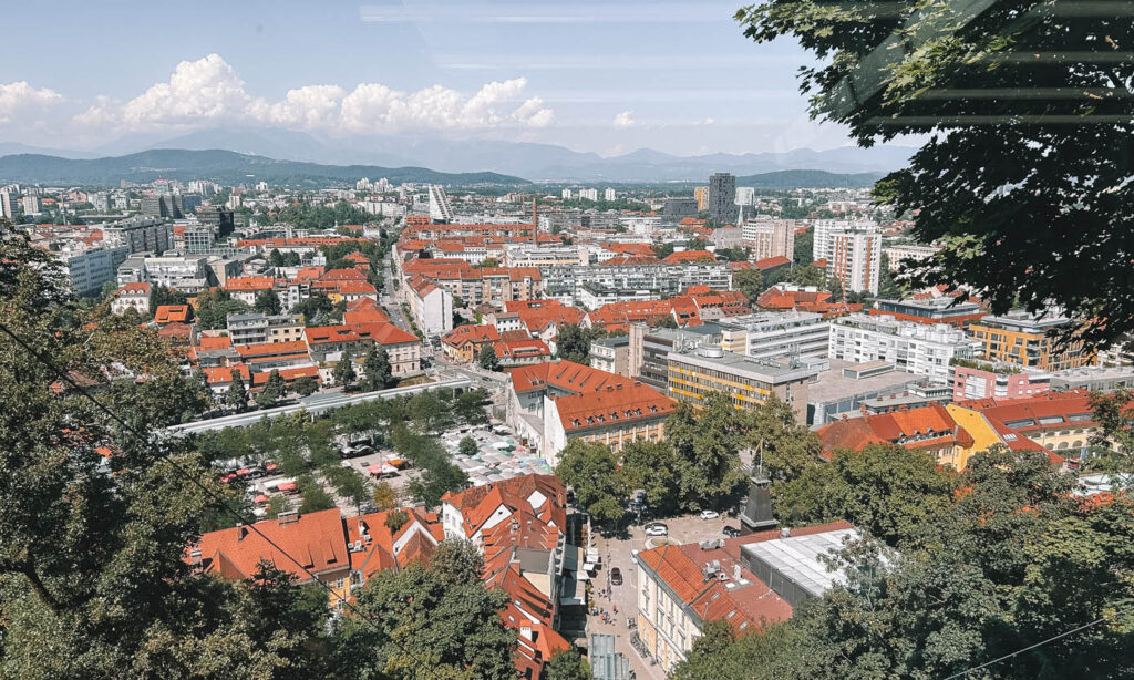 udsigten fra Ljubljanski Grad i Ljubljana